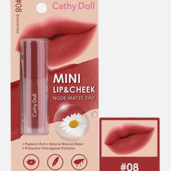 NUDE MATTE TINT 08 BROWNIE RED