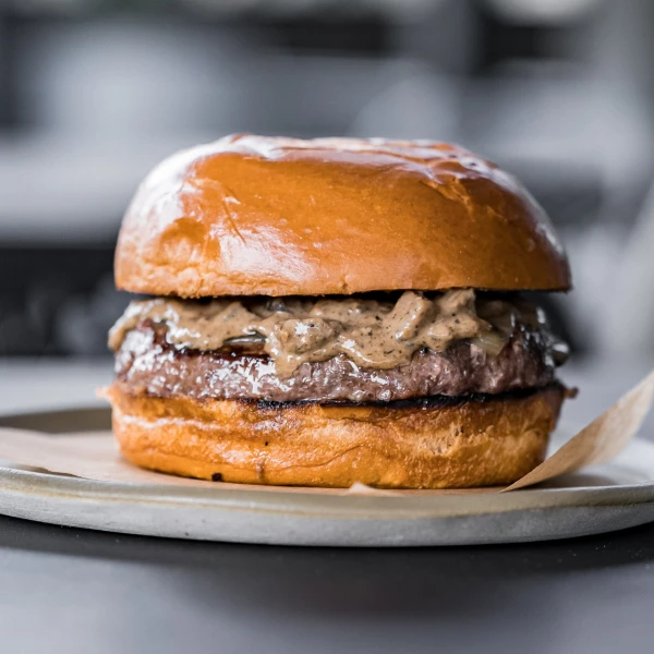 Wagyu swiss portobello mushroom