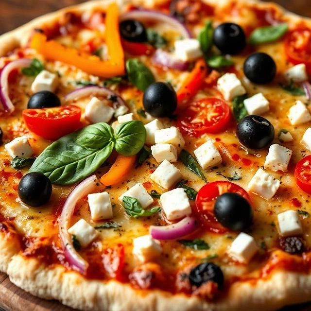 Mediterranean Veggie Pizza