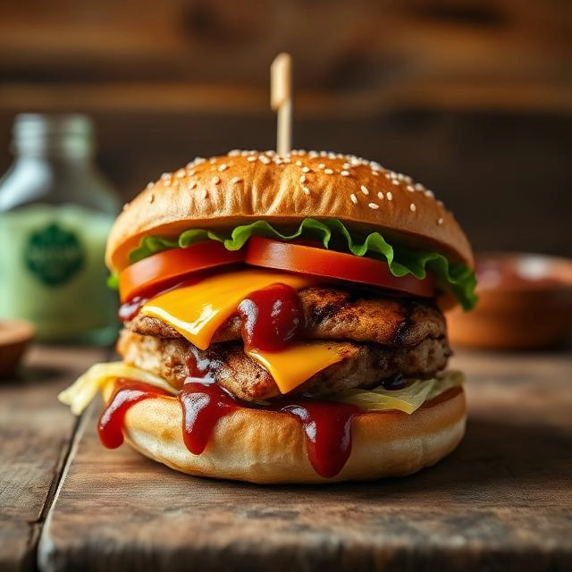 Smoky BBQ Chicken Burger