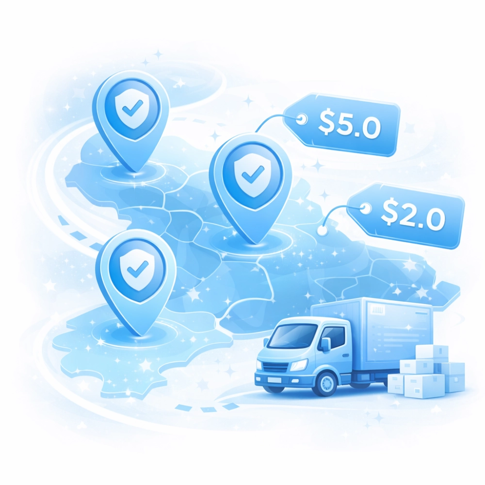 Area-Based Delivery Charges