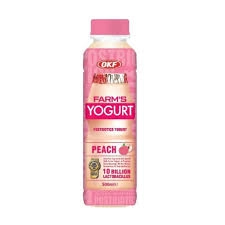 OKF farms peach yogurt